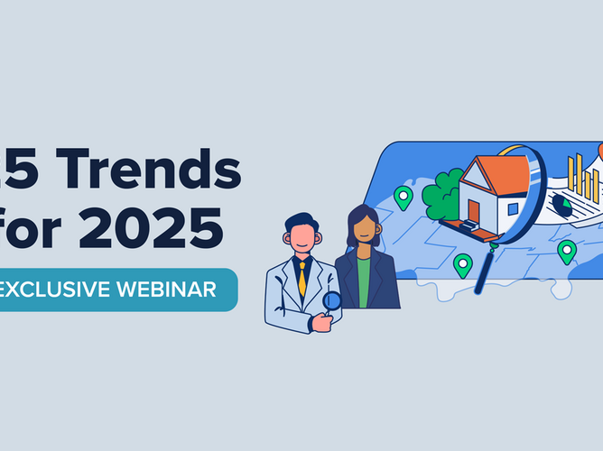 25 trends banner with research illustration