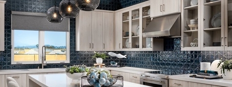blue modern kitchen